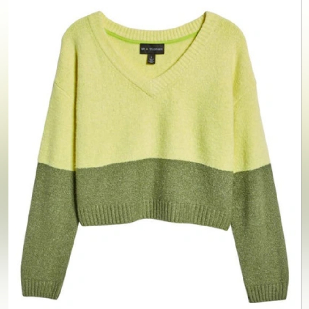 BP. x Wildfang colorblock crop sweater